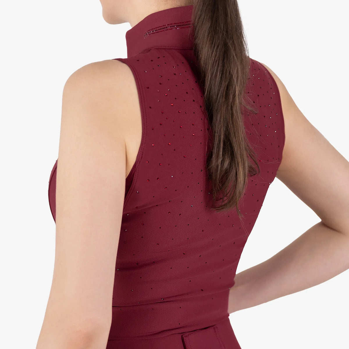 Stella | Women's Crystal-Detail Sleeveless Riding Top