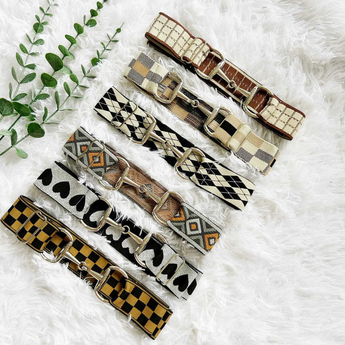 Amber | Leopard-Print Horse-Bit Riding Belt