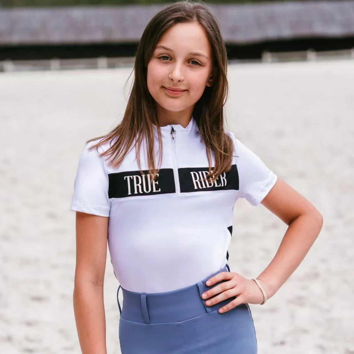 Riley | Junior Short-Sleeve Quarter-Zip Riding Top