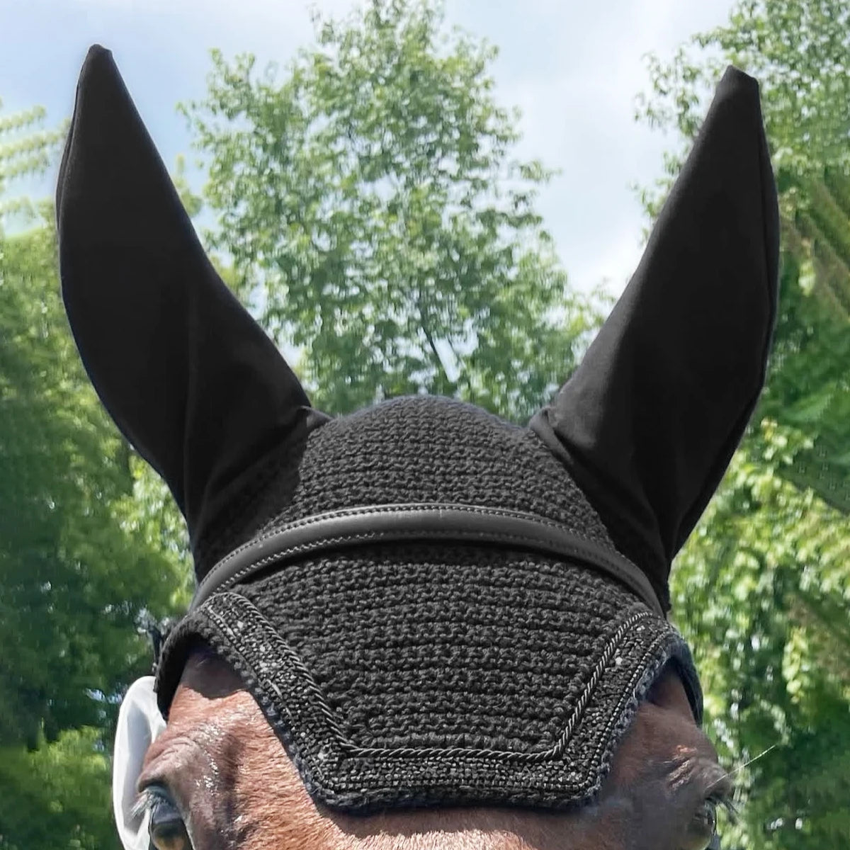 Willow | Contrast-Piping Horse Ear Bonnet